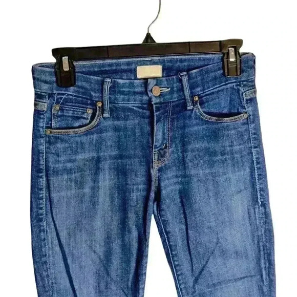 Mother High-Waist Looker Skinny Jeans in Flowers From The Storm Wash Size: 24 - Picture 3 of 10